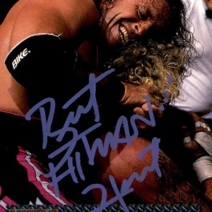 Bret "Hitman" Hart Signed 1999 Topps WCW nWo Nitro Card #2 WWE