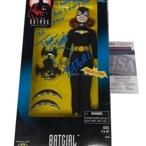 Tara Strong Signed & Inscribed Batman & Robin "Batgirl" Doll Figure JSA COA