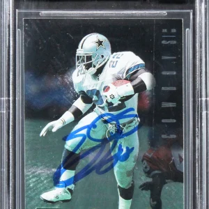 Cowboys Emmitt Smith Signed 1995 Images Limited #1 Card Auto 10! BAS Slabbed