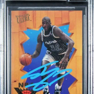 Magic Shaquille O'Neal Signed 1993 Ultra AR Team #5 Card Auto 10! BAS Slabbed