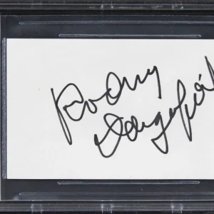 Rodney Dangerfield Caddyshack Authentic Signed 3x5 Index Card BAS Slabbed