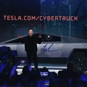 Elon Musk Signed Autograph 11x14 Photo Tesla Cybertruck Announcement Beckett COA