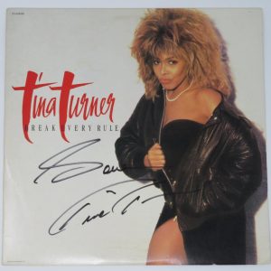 TINA TURNER Signed Autograph Auto "Break Every Rule" Album Vinyl LP BAS JSA