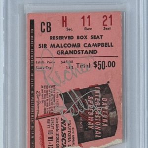 1981 Daytona 500 Ticket SIGNED By Winner Richard Petty PSA DNA Autographed COA