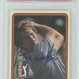 1981 DONRUSS GOLF PGA TOUR HOF RC TOM WATSON SIGNED CARD PSA DNA COA AUTOGRAPHED