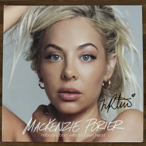 SIGNED MACKENZIE PORTER BORN BROKEN HEART GRAY VINYL 2LP PSA DNA COA AUTOGRAPHED