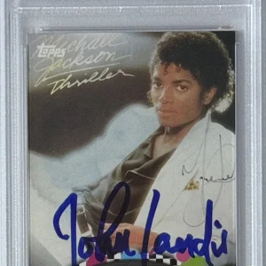 2011 Topps American Pie Michael Jackson Thriller John Landis SIGNED PSA DNA COA
