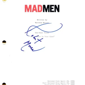 Robert Morse Signed Autograph Mad Men Full Pilot Script Screenplay - Bert Cooper