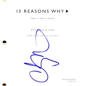 Christian Navarro Signed Autograph 13 Reason Why Full Pilot Script Screenplay