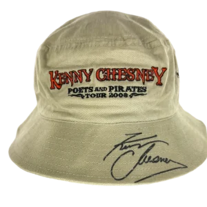 Kenny Chesney Signed Autograph 2003 Poets and Pirates Tour Bucket Hat w/ JSA COA