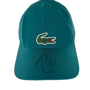 Novak Djokovic Signed Autograph Lacoste Tennis Baseball Cap Hat - Beckett COA