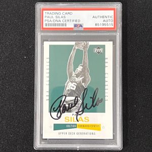 2002 Upper Deck Generations #157 Paul Silas Signed Card AUTO PSA/DNA Slabbed Cel
