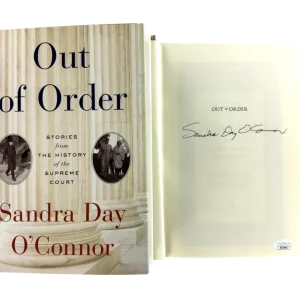 Sandra Day O'Connor Signed Autograph Out of Order Book Supreme Court Justice JSA