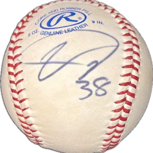 Ubaldo Jimenez signed baseball PSA/DNA autographed ball Rockies