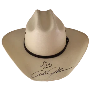 ALAN JACKSON SIGNED AUTOGRAPH COWBOY HAT - COUNTRY MUSIC STUD WHO I AM W/ JSA