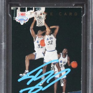 Magic Shaquille O'Neal Signed 1993 Upper Deck #1B BAS Witnessed #16405982