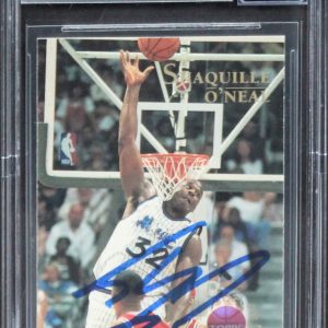 Shaquille O'Neal Signed 1996 Topps Stars Card Auto 10 BAS Witnessed #16153763