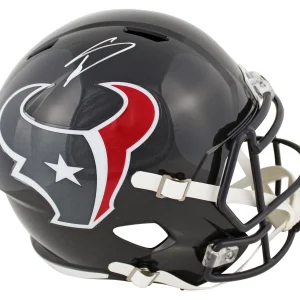 Texans Stefon Diggs Authentic Signed Full Size Speed Rep Helmet BAS Witnessed