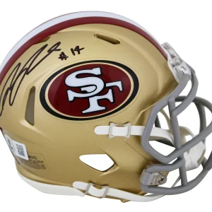 49ers Ricky Pearsall Authentic Signed Speed Mini Helmet BAS Witnessed