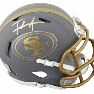 49ers Frank Gore Authentic Signed Slate Speed Mini Helmet BAS Witnessed