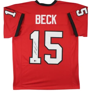 Georgia Carson Beck Authentic Signed Red Pro Style Jersey BAS Witnessed