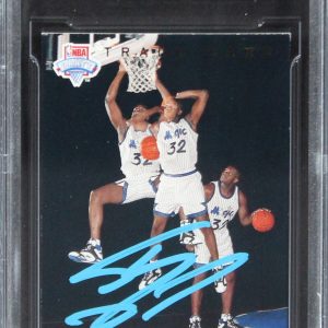 Magic Shaquille O'Neal Signed 1993 Upper Deck #1B BAS Witnessed #16405983