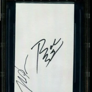 TENNIS LEGENDS MIKE & BOB BRYAN signed autographed INDEX CARD BECKETT (BAS)