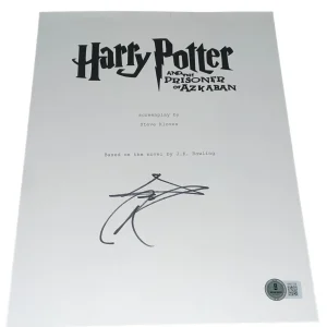 Daniel Radcliffe Signed Harry Potter and The Prisoner of Azkaban Script BAS NYC