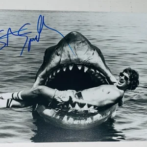 Steven Spielberg Signed Autograph 12x18 Photo Authentic Jaws Poster Beckett BAS