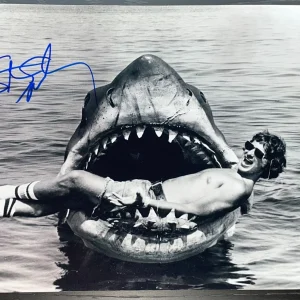 Steven Spielberg Signed Autograph 11x14 Photo Authentic Jaws Poster Beckett BAS