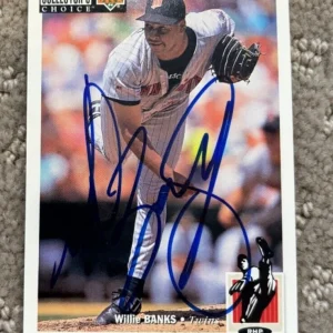 WILLIE BANKS SIGNED AUTOGRAPHED 1994 UPPER DECK COLLECTOR'S CHOICE CARD #46