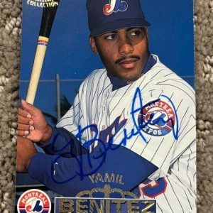 1996 Pacific Montreal Expos Baseball #129 Yamil Benitez signed autographed card