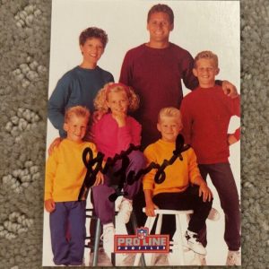 1992 Pro Line Profiles Football #300 Steve Largent signed autographed card