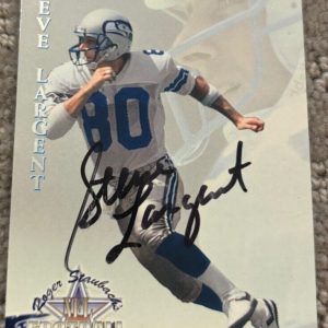STEVE LARGENT signed autographed card 1994 Ted Williams Staubach's #56. SEAHAWKS