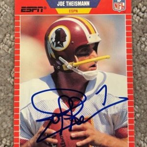 1989 Proset Announcer JOE THEISMANN #9 signed autographed card Washington