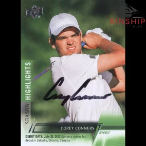 Corey Conners signed 2024 Upper Deck Trading Card PGA Golf Auto R26