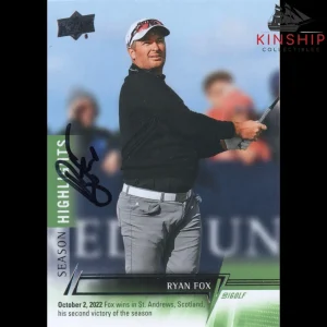Ryan Fox signed 2024 Upper Deck Trading Card PGA Golf Auto R29