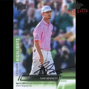 Sam Bennett signed 2024 Upper Deck Trading Card PGA Golf Auto R21