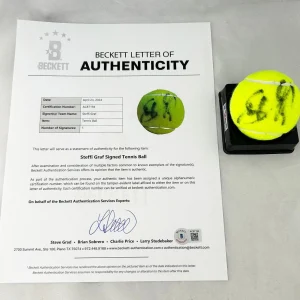 Steffi Graf Signed Tennis Ball Beckett BAS 3 COA