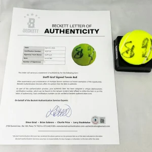 Steffi Graf Signed Tennis Ball Beckett BAS COA