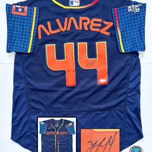 Yordan Alvarez Signed Jersey Houston Astros Beckett BAS COA