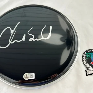Chad Smith Signed Drumhead Red Hot Chili Peppers Beckett BAS 3 COA