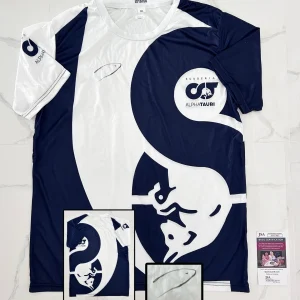 Yuki Tsunoda Signed Race Shirt Alpha Tauri Formula 1 F1 JSA 1 COA