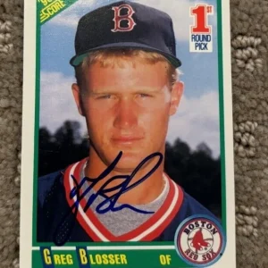 1990 Score 1st Pick Greg Blosser Signed Card Baseball MLB Autographed AUTO #681
