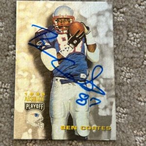 1995 Absolute Football Ben Coates signed autographed card New England Patriots