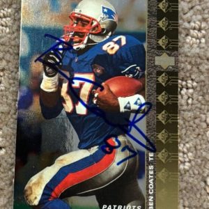 1994 SP Ben Coates signed autographed card #42 New England Patriots