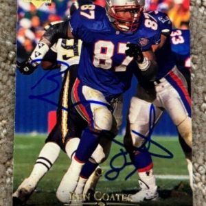 1995 Upper Deck Football #76 Ben Coates signed autographed card Patriots