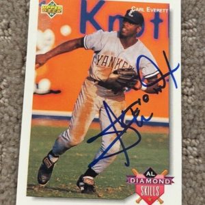 1992 Upper Deck Minors #56 Carl Everett signed autographed card Yankees