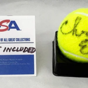 Chris Evert Signed Tennis Ball US Open PSA/DNA 2 COA