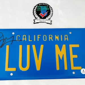 Chevy Chase Signed License Plate Caddyshack PSA/DNA 3 COA